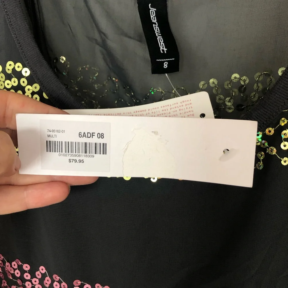 Sequin party dress Brand New with tags RRP $79.95 size 8 - Picture 3 of 3